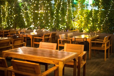 Warm PatioGlow outdoor lighting