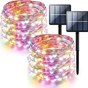 Solar String Lights ,8 Modes Copper Wire Fairy Lights for Garden Outdoor Decor
