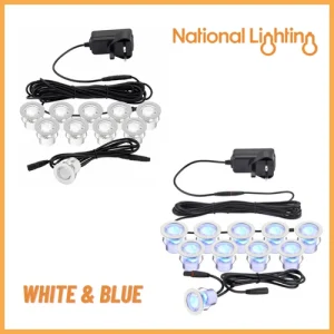Recessed LED Decking Light Kit Outdoor Ground Lights for Garden,Pathway-IP44
