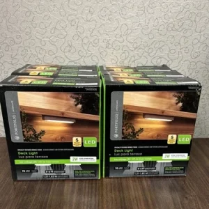 Portfolio LED Deck Lights Outdoor Bronze 2W 70 Lumens (SET OF 6) #0688508 New