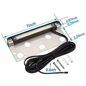 12ct LED Hardscape Light Outdoor Step light, 12 V, 1.5 watt, 3000 K,7 inch white