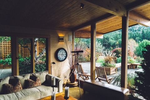 Beautifully illuminated outdoor home